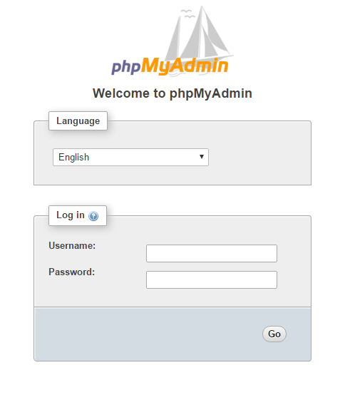 đăng nhập phpmyadmin