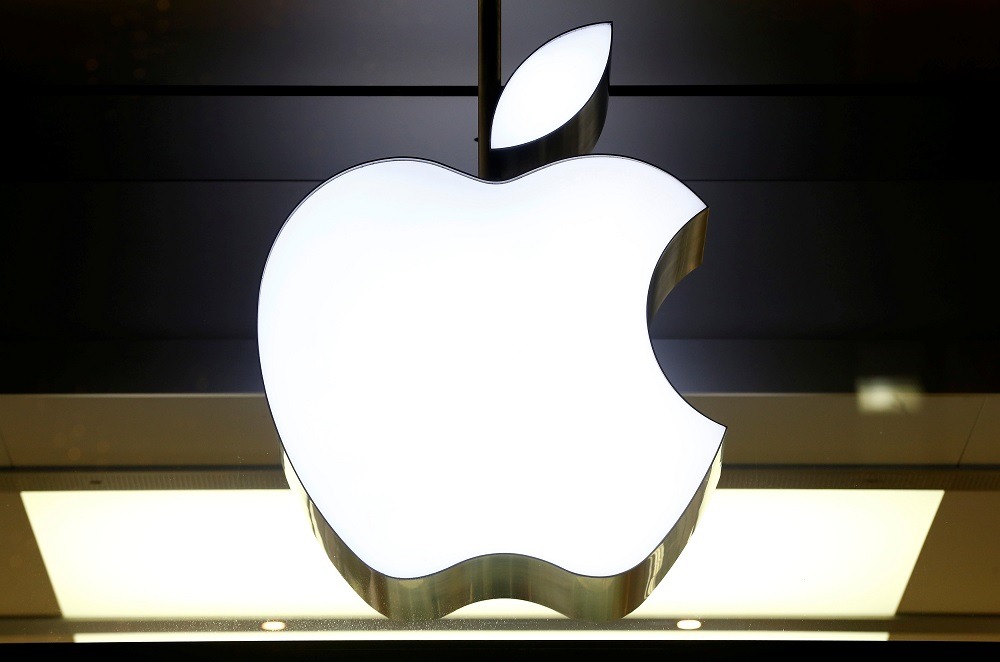Logo of Apple is seen at a store in Zurich