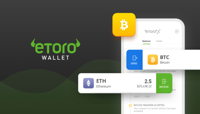 eToro ra mắt ví tiền điện tử Bespoke cho Bitcoin và ba Altcoins