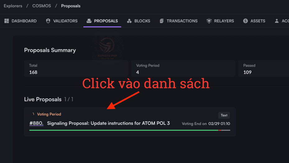 Danh sách vote ATOM