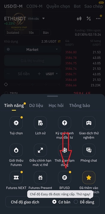 Chọn BFUSD
