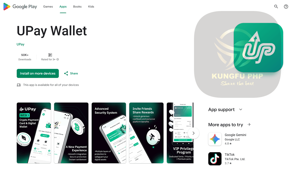 upay card trên google app store