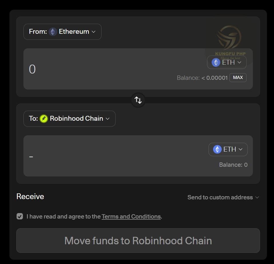 cầu nối hoán đổi robinhood eth